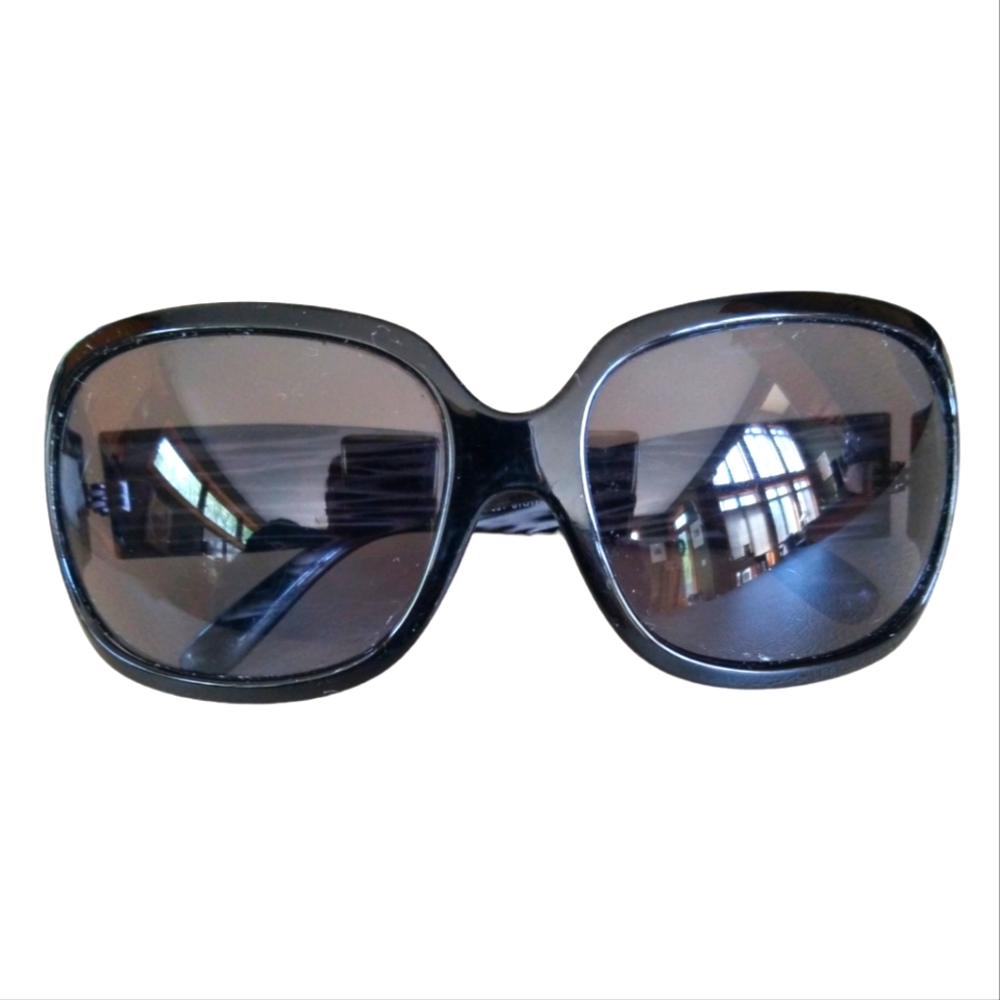 ELLE Y2K Black Zebra Frame Sunglasses
